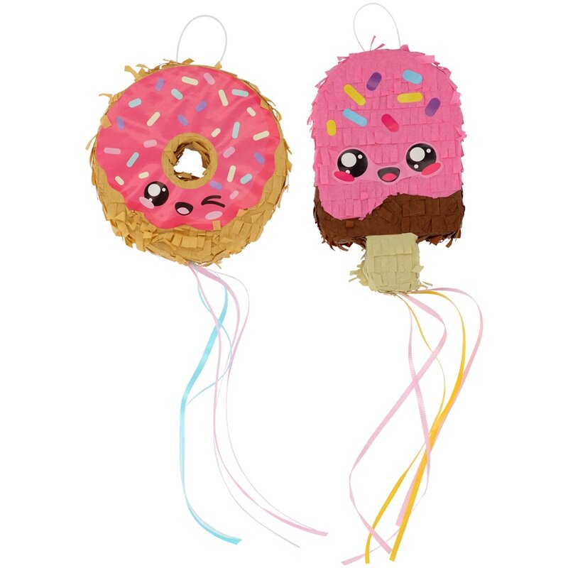 Mini Piñatas Kawaii Donut & Iskrem
