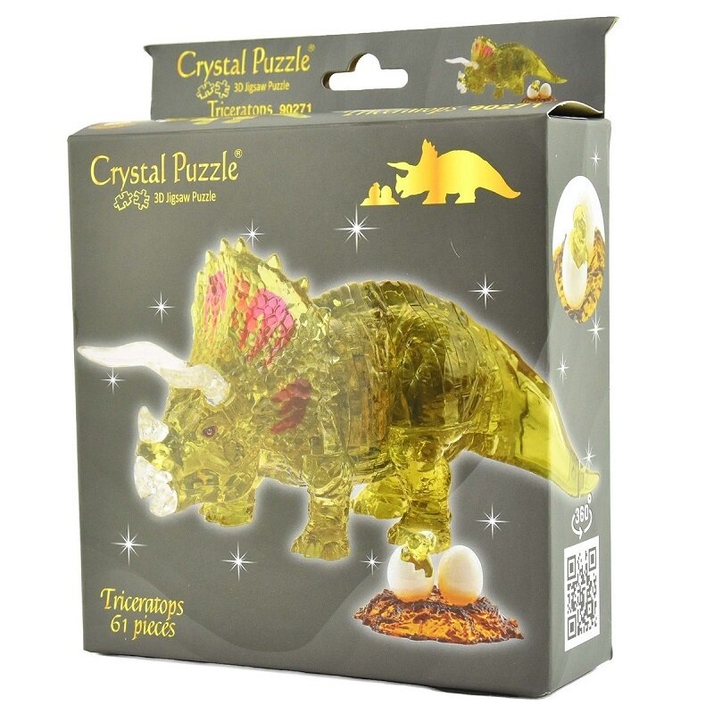 Crystal 3D Puslespill Triceratops