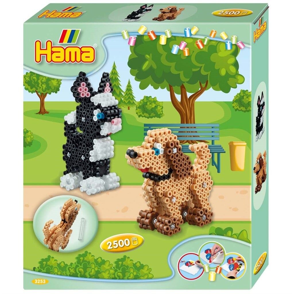 Hama, Perlesett 3D Hund og Katt 2500 deler