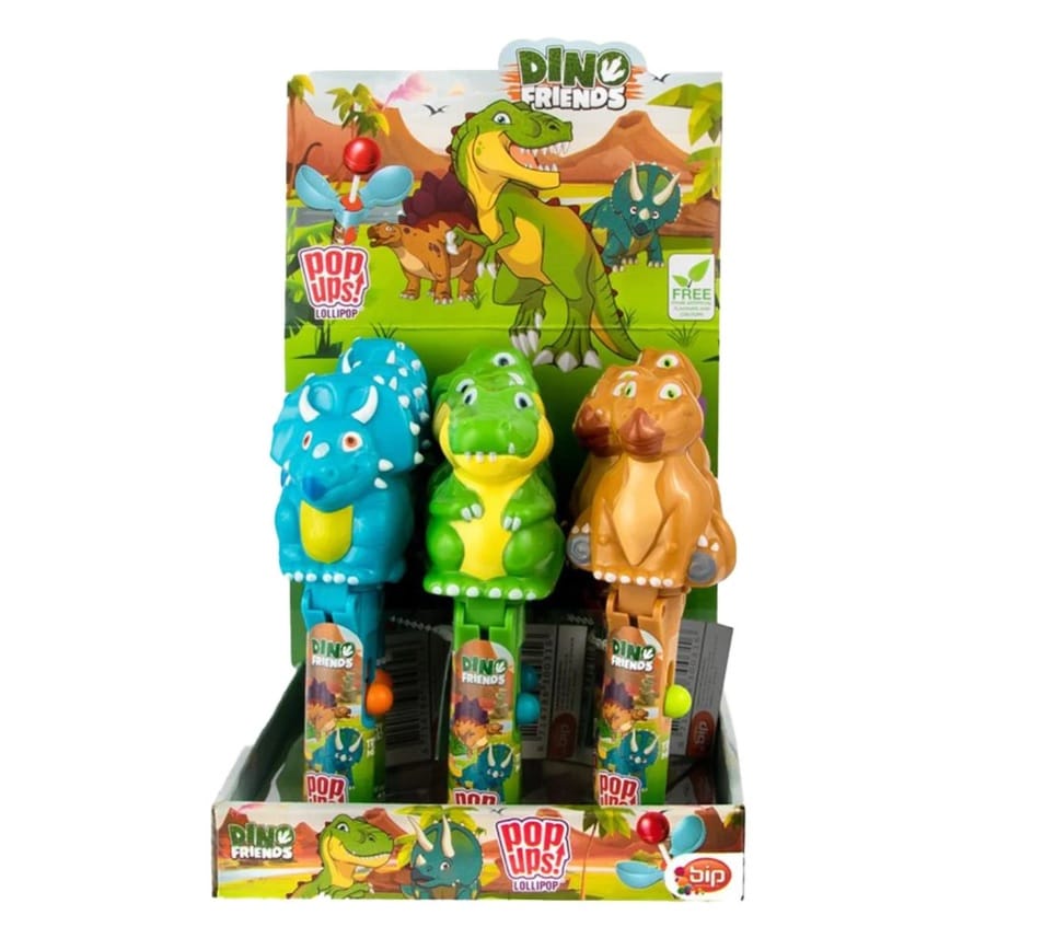 Dino & Friends Pop Up Slikkepinne