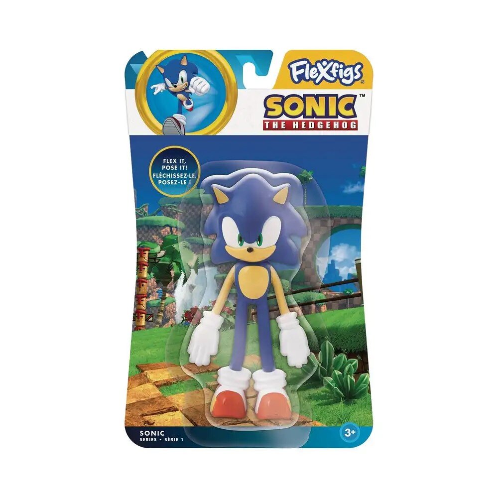 Sonic The Hedgehog - Bøybar figur Sonic 13 cm