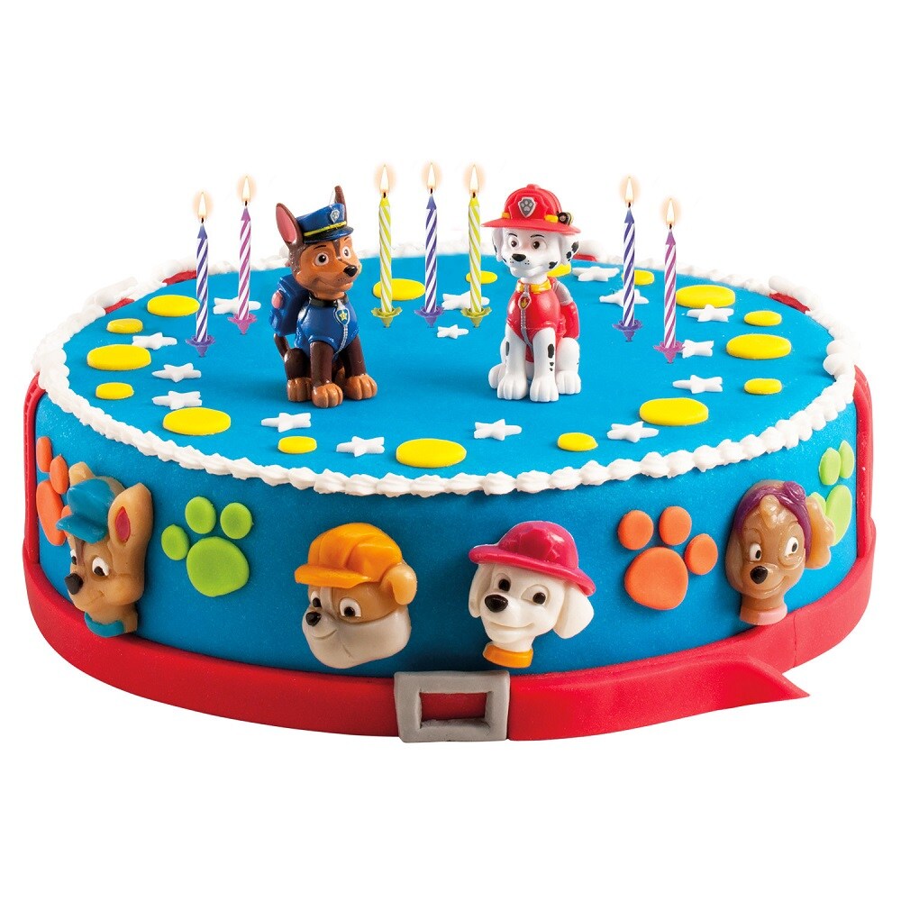 Paw Patrol - Kakefigurer Chase & Marshall 6 cm, 2 stk.