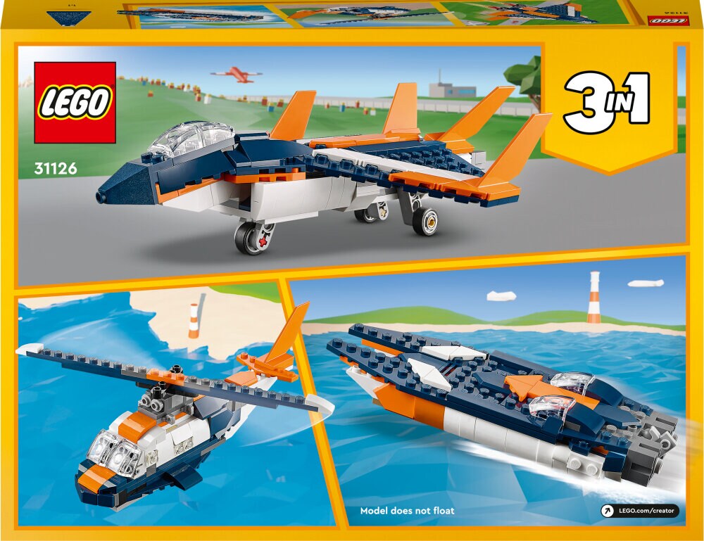 LEGO Creator - Supersonisk jetfly 7+