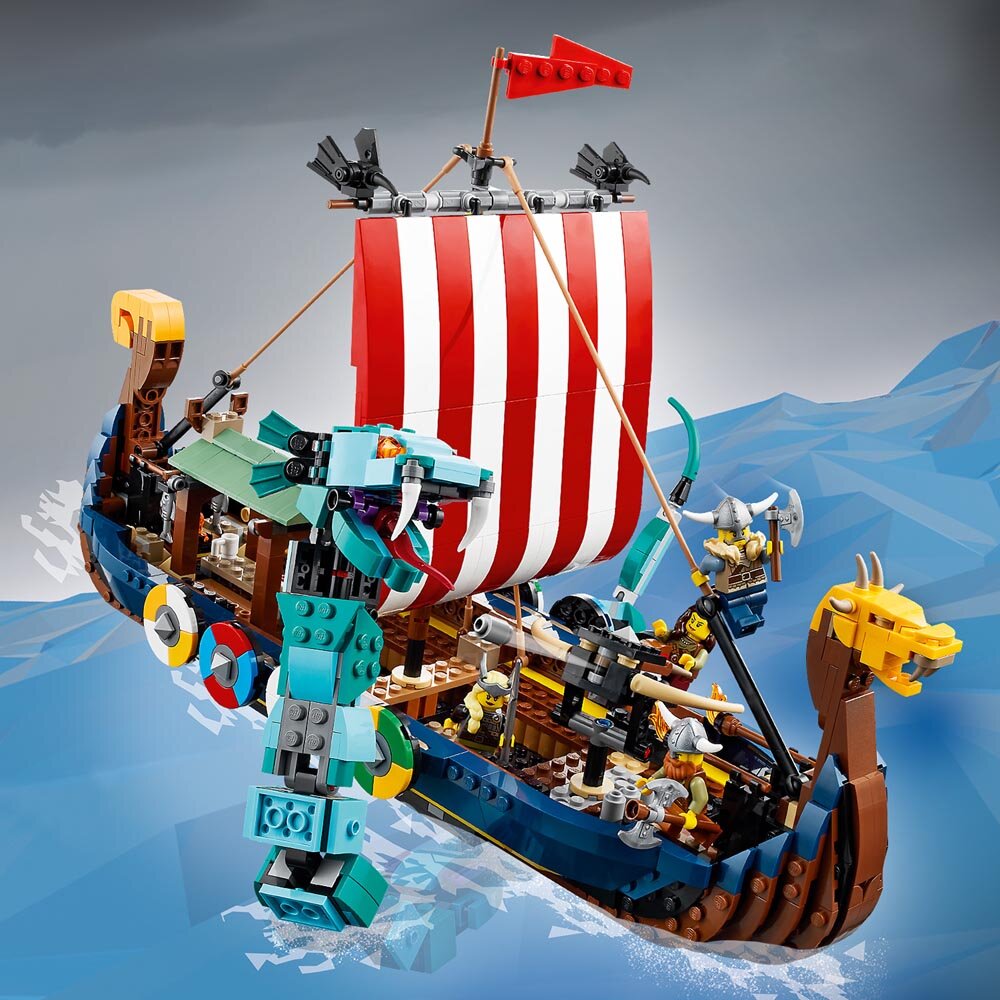 LEGO Creator - Vikingskip og midgardsormen 9+