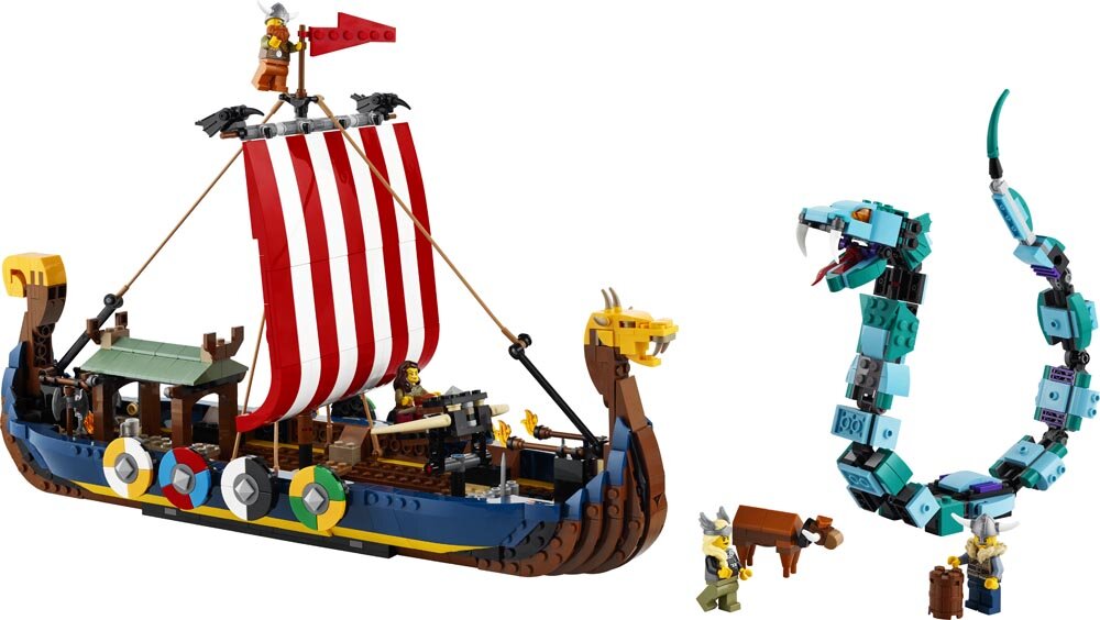 LEGO Creator - Vikingskip og midgardsormen 9+