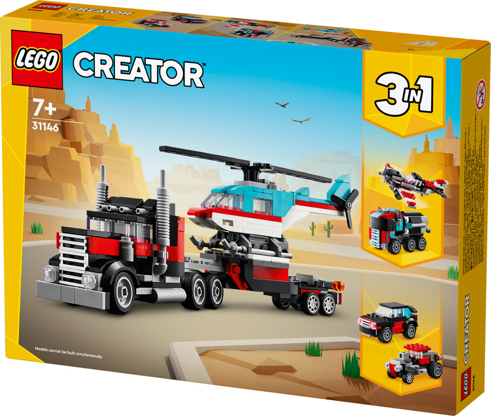 LEGO Creator - Trailer med helikopter 7+