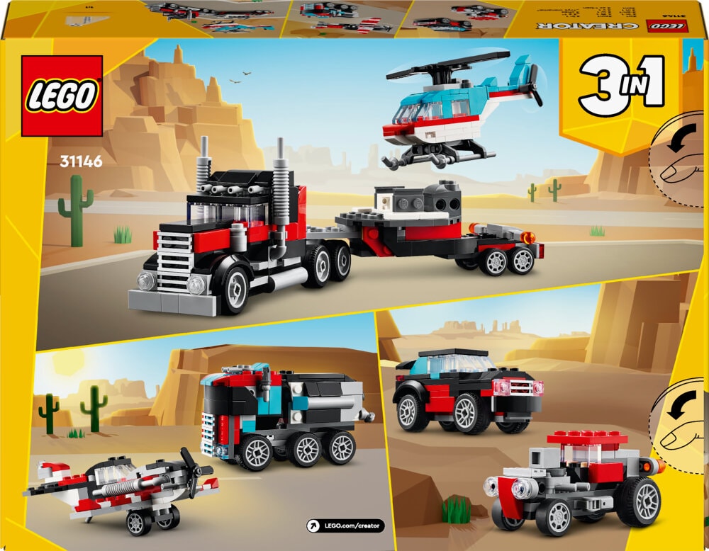 LEGO Creator - Trailer med helikopter 7+