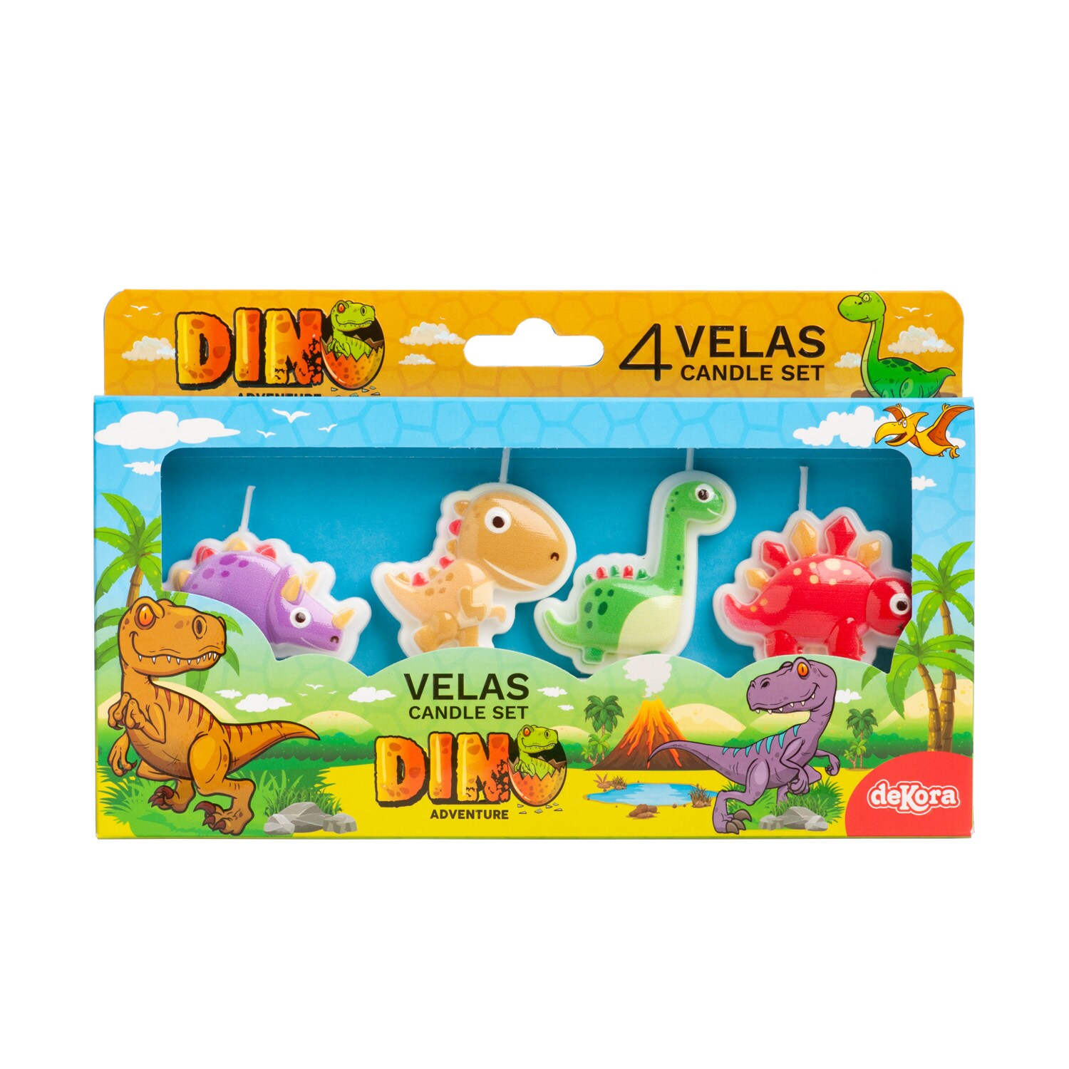 Dinosaur Kakelys 4 stk.