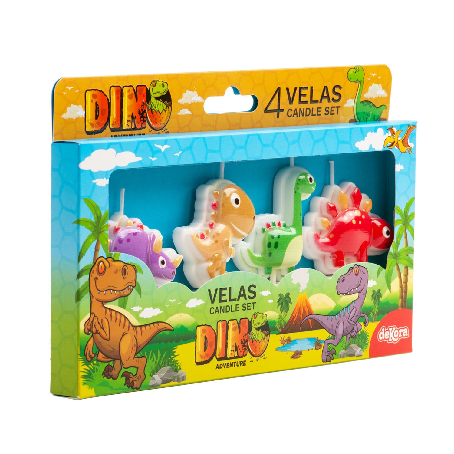 Dinosaur Kakelys 4 stk.