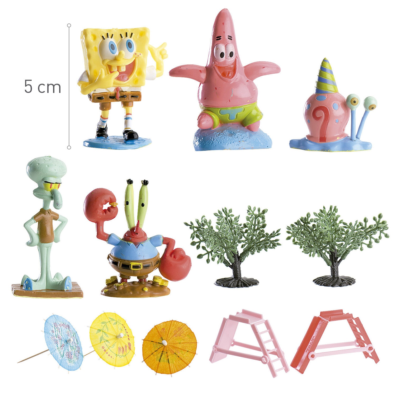 SvampeBob Kakedekorasjonssett 12 deler