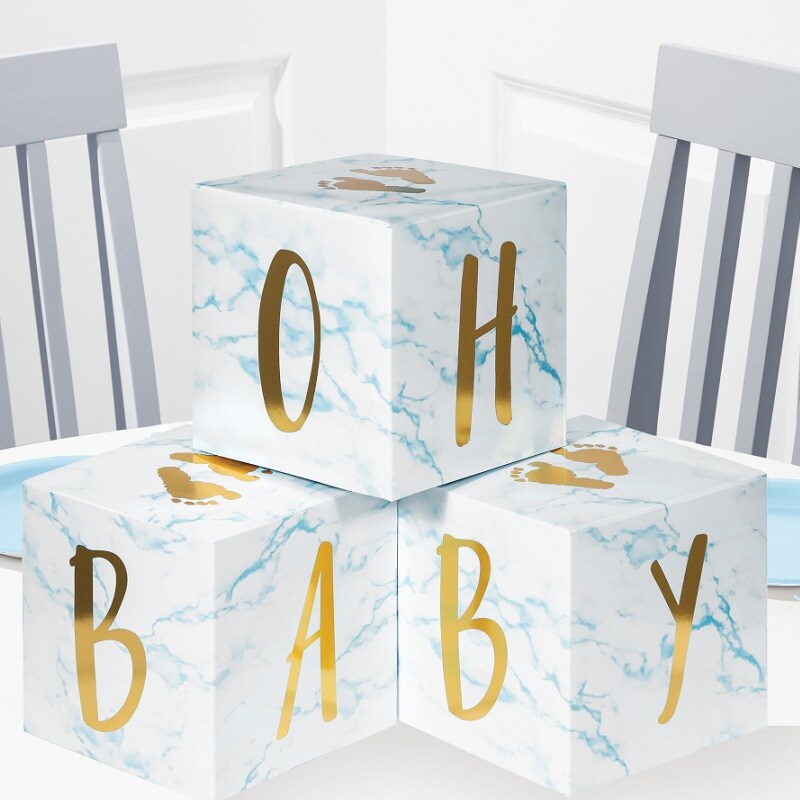 Oh Baby - Borddekorasjoner blå 3 stk.