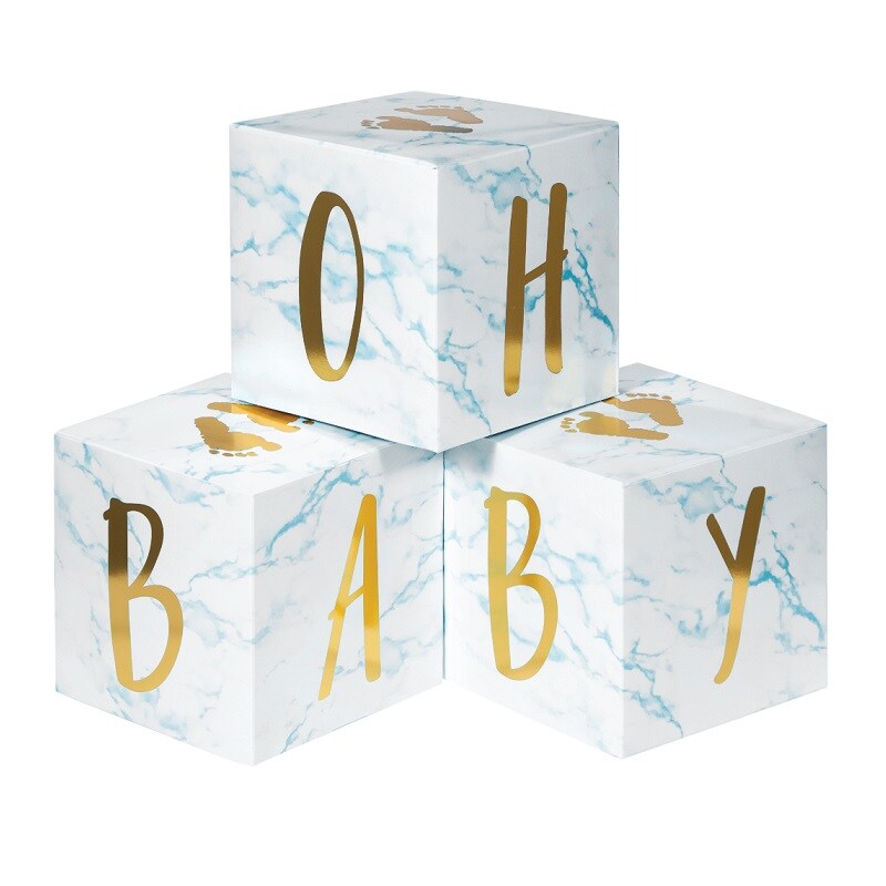 Oh Baby - Borddekorasjoner blå 3 stk.
