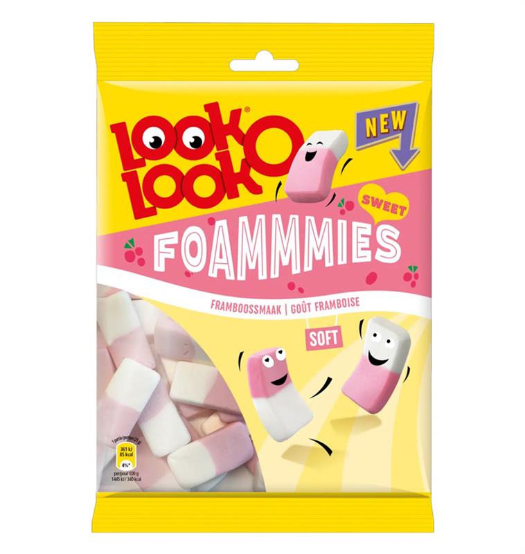 Look-O-Look - Foammies Bringebær 180 gram