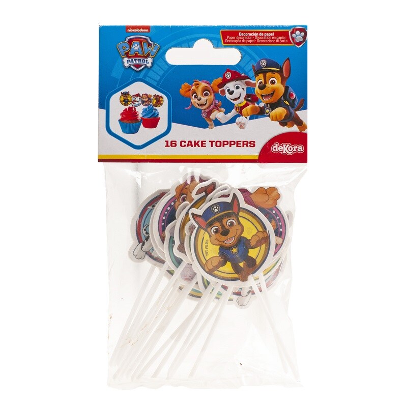 Paw Patrol - Cake Toppers 16 stk.