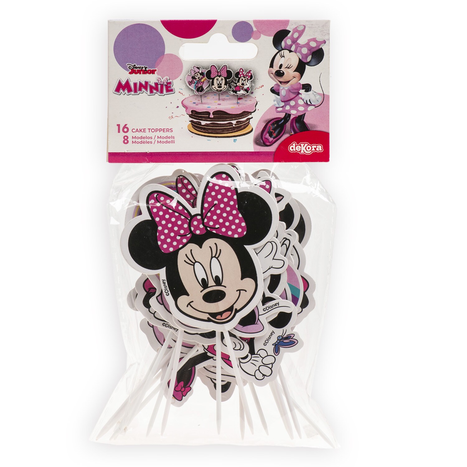 Minni Mus - Cake Toppers 16 stk.
