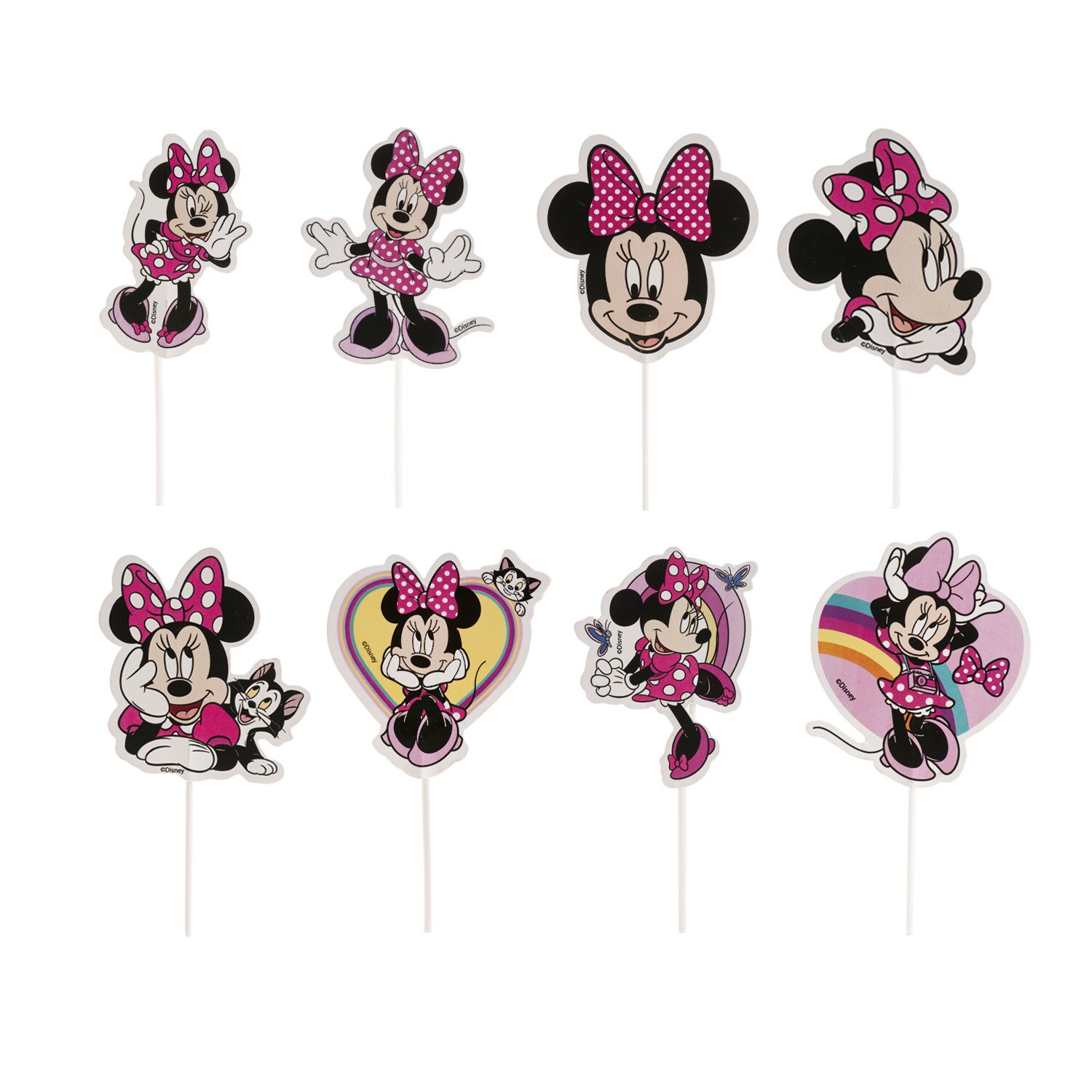 Minni Mus - Cake Toppers 16 stk.