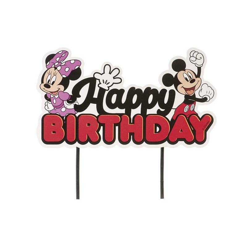 Mikke og Minni Cake Topper Happy Birthday