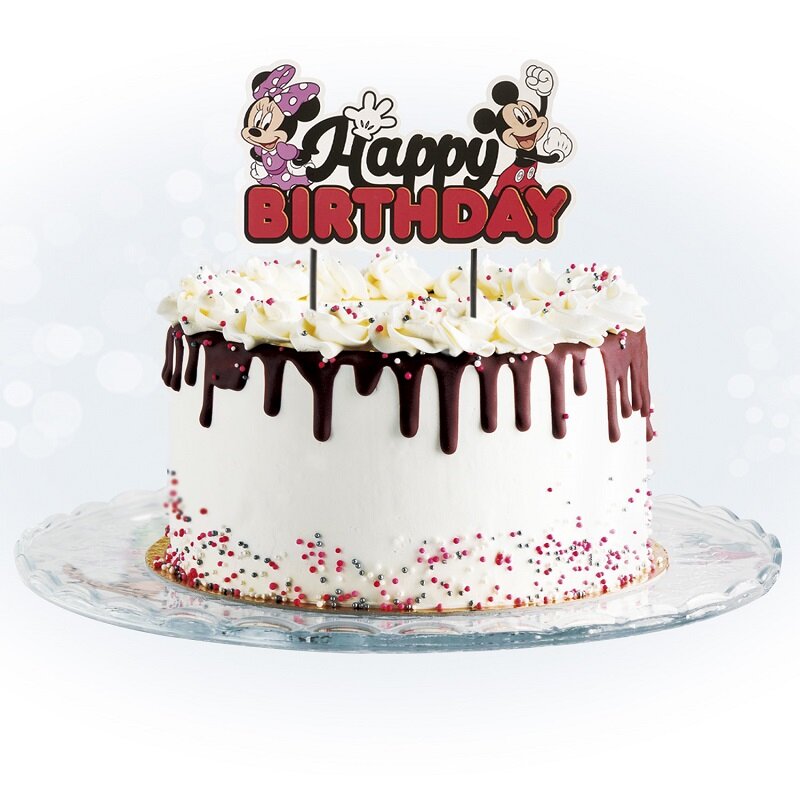 Mikke og Minni Cake Topper Happy Birthday