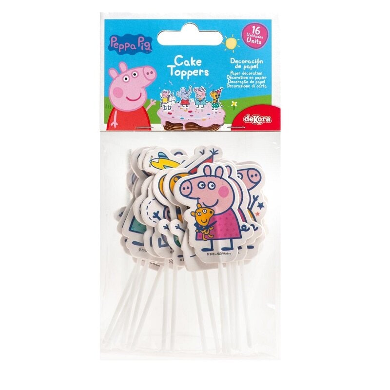 Peppa Gris - Cake Toppers 16 stk.