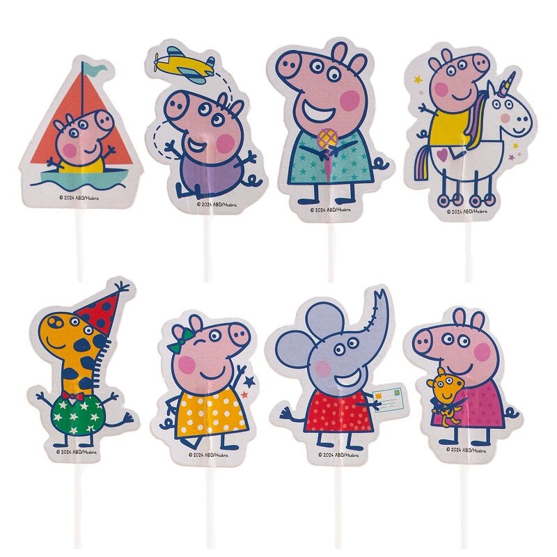 Peppa Gris - Cake Toppers 16 stk.