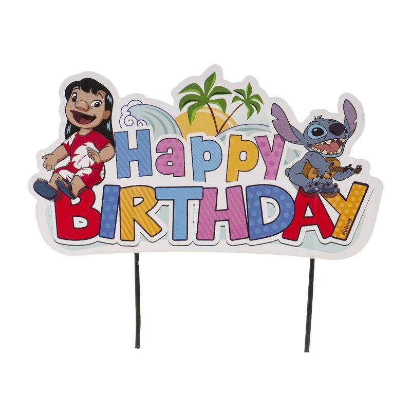 Lilo & Stitch - Cake topper Happy Birthday