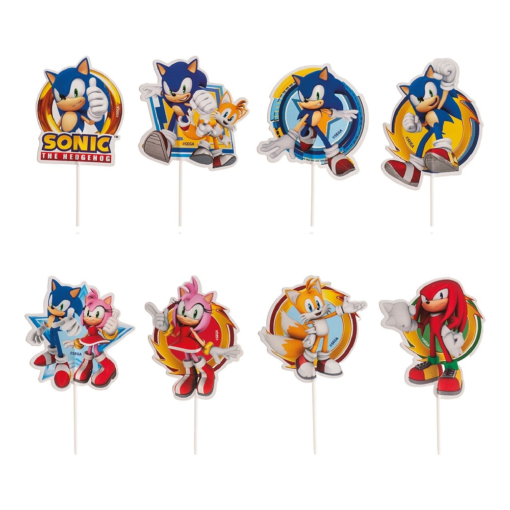 Sonic the Hedgehog - Cake Toppers 16 stk.
