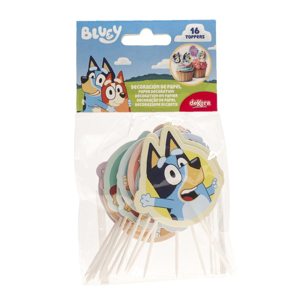 Bluey Caketoppers 16 stk.