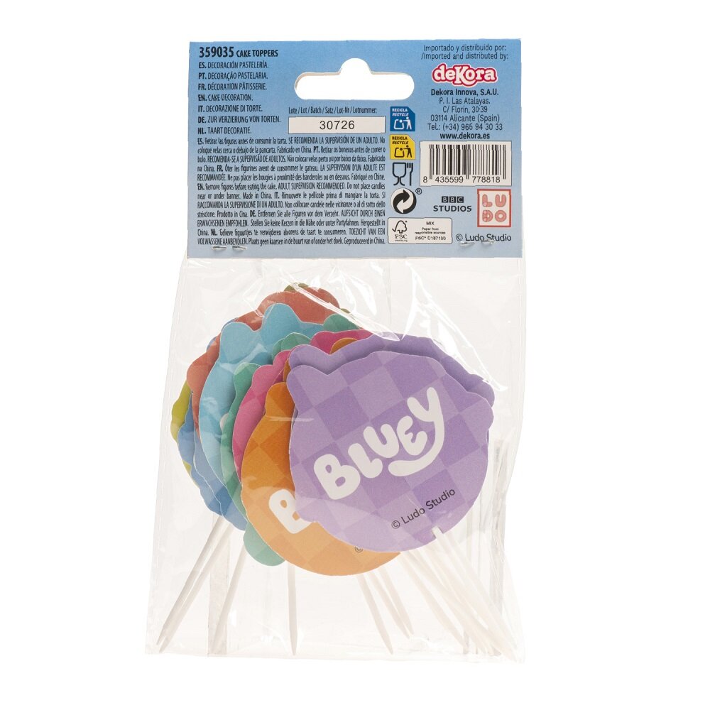 Bluey Caketoppers 16 stk.