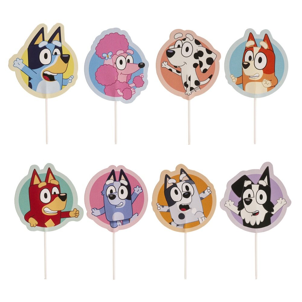 Bluey Caketoppers 16 stk.