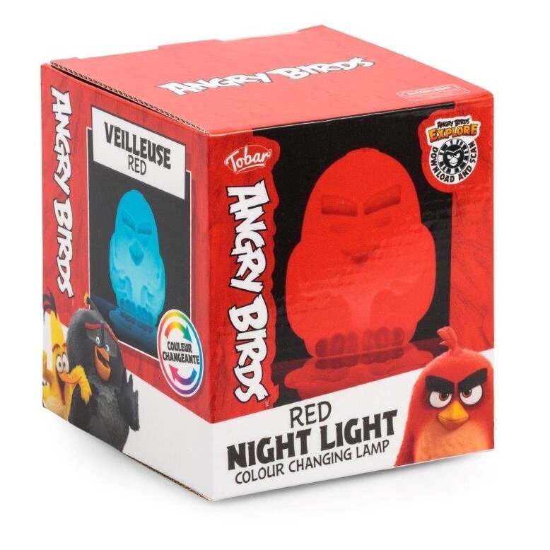 Angry Birds Red - Fargeskiftende Nattlampe