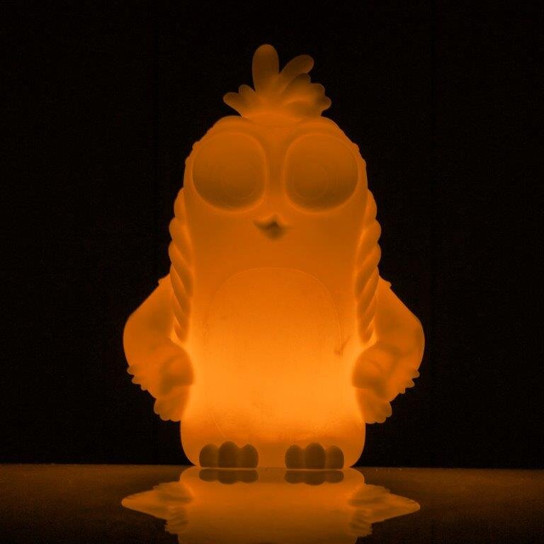 Angry Birds Silver - Fargeskiftende Nattlampe