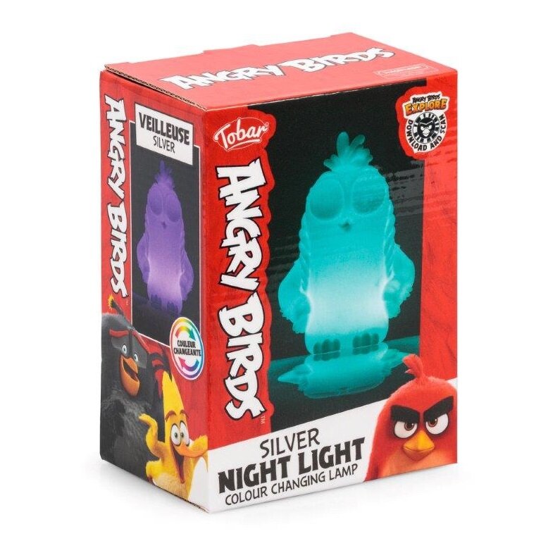 Angry Birds Silver - Fargeskiftende Nattlampe