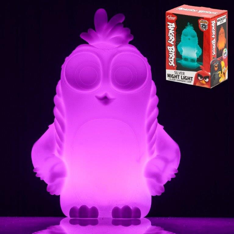 Angry Birds Silver - Fargeskiftende Nattlampe