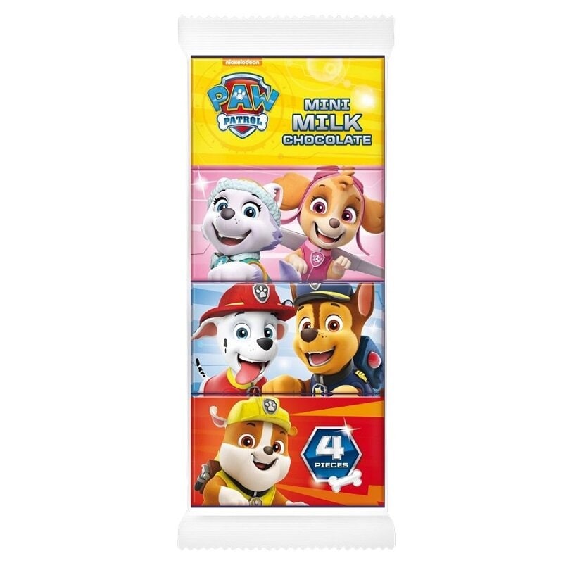 Paw Patrol Melkesjokolade 4-pakke