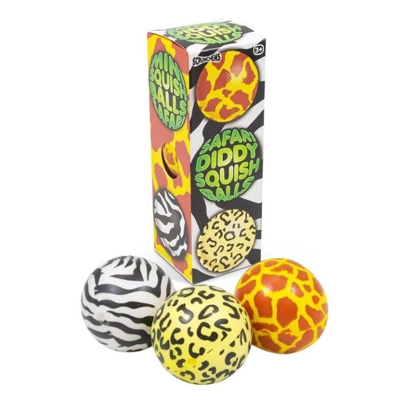 Safari Squeeze-baller 3 stk.