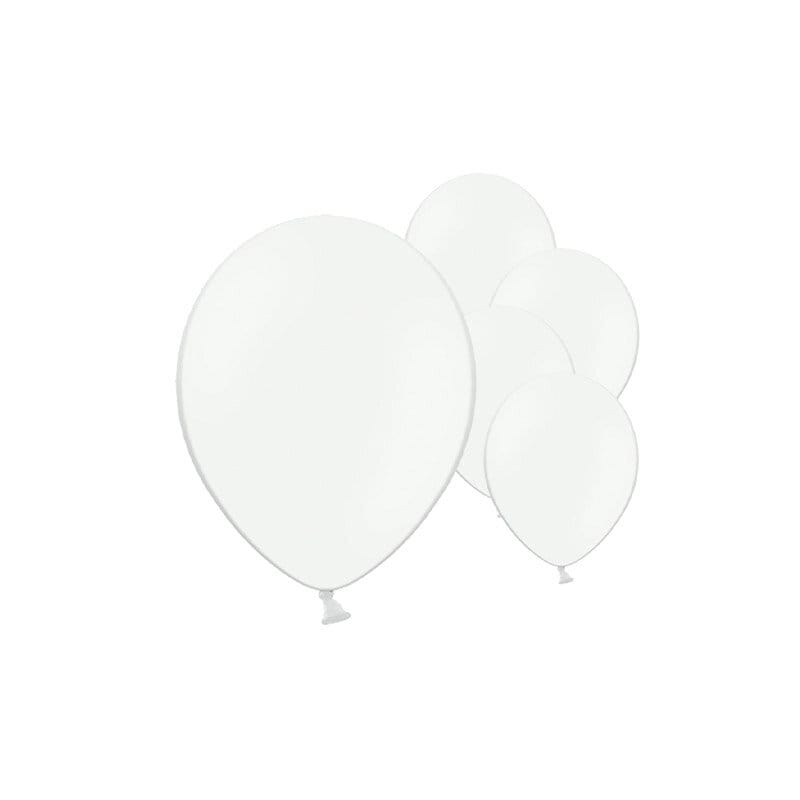  Ballonger Hvit 100-pakning (12 cm)
