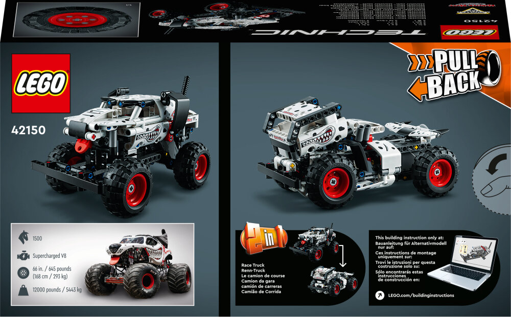 LEGO Technic - Dalmatinermønstret Monster Jam Monster Mutt 7+