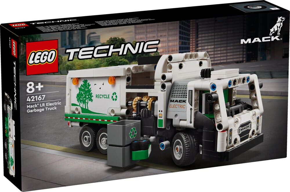 LEGO Technic - Mack LR Electric søppelbil 8+