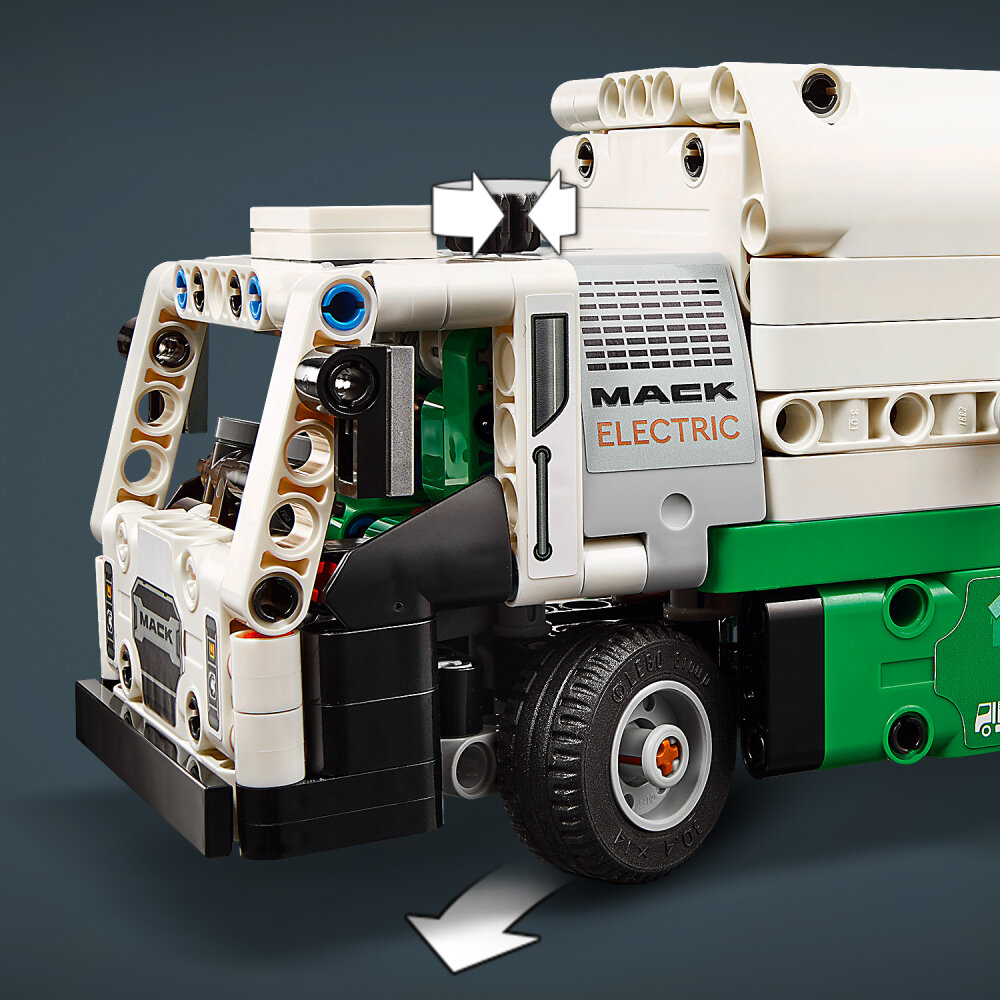 LEGO Technic - Mack LR Electric søppelbil 8+