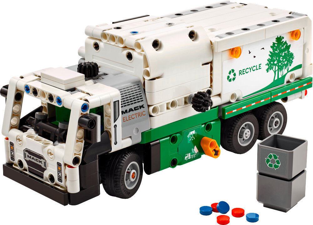 LEGO Technic - Mack LR Electric søppelbil 8+