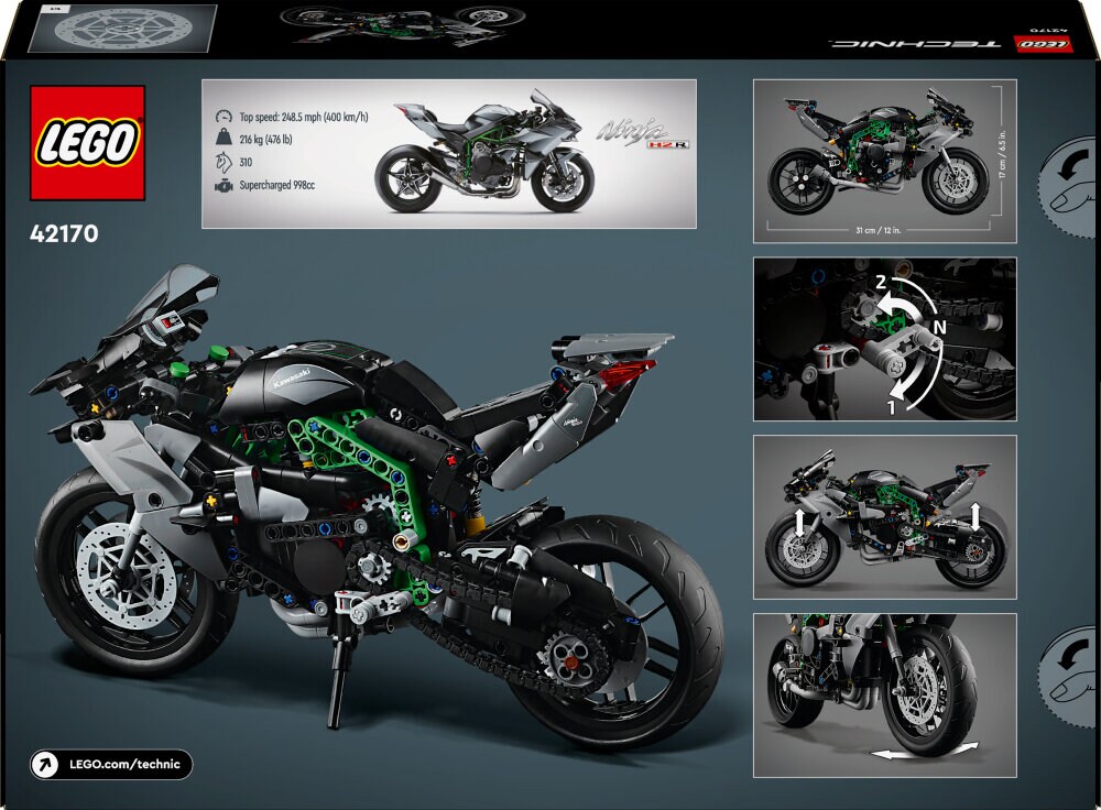 LEGO Technic - Kawasaki Ninja H2R-motorsykkel 10+