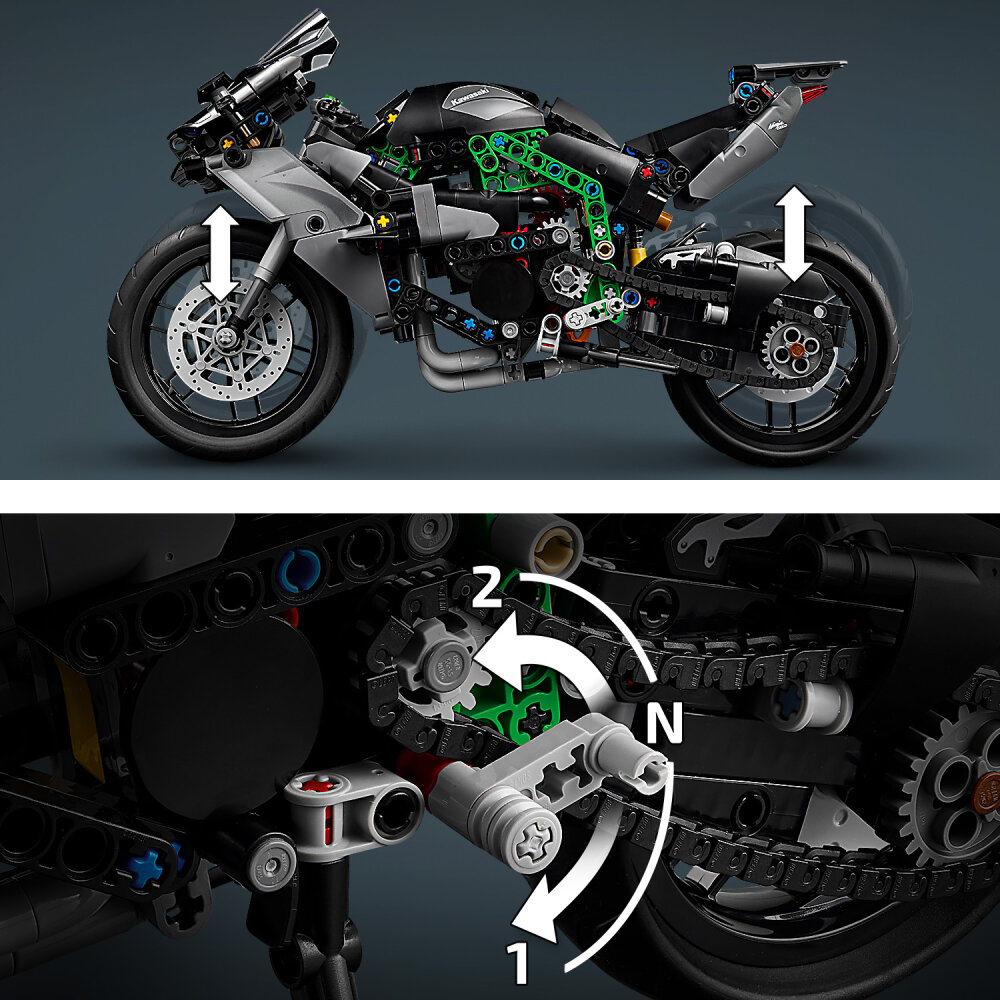 LEGO Technic - Kawasaki Ninja H2R-motorsykkel 10+