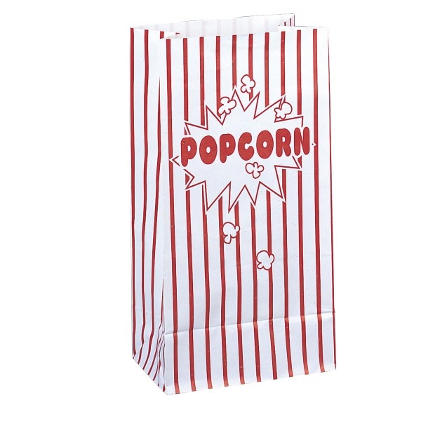 Popcorn godteposer - 10 stk.