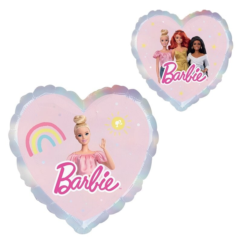 Barbie - Hjerteformet folieballong 43 cm