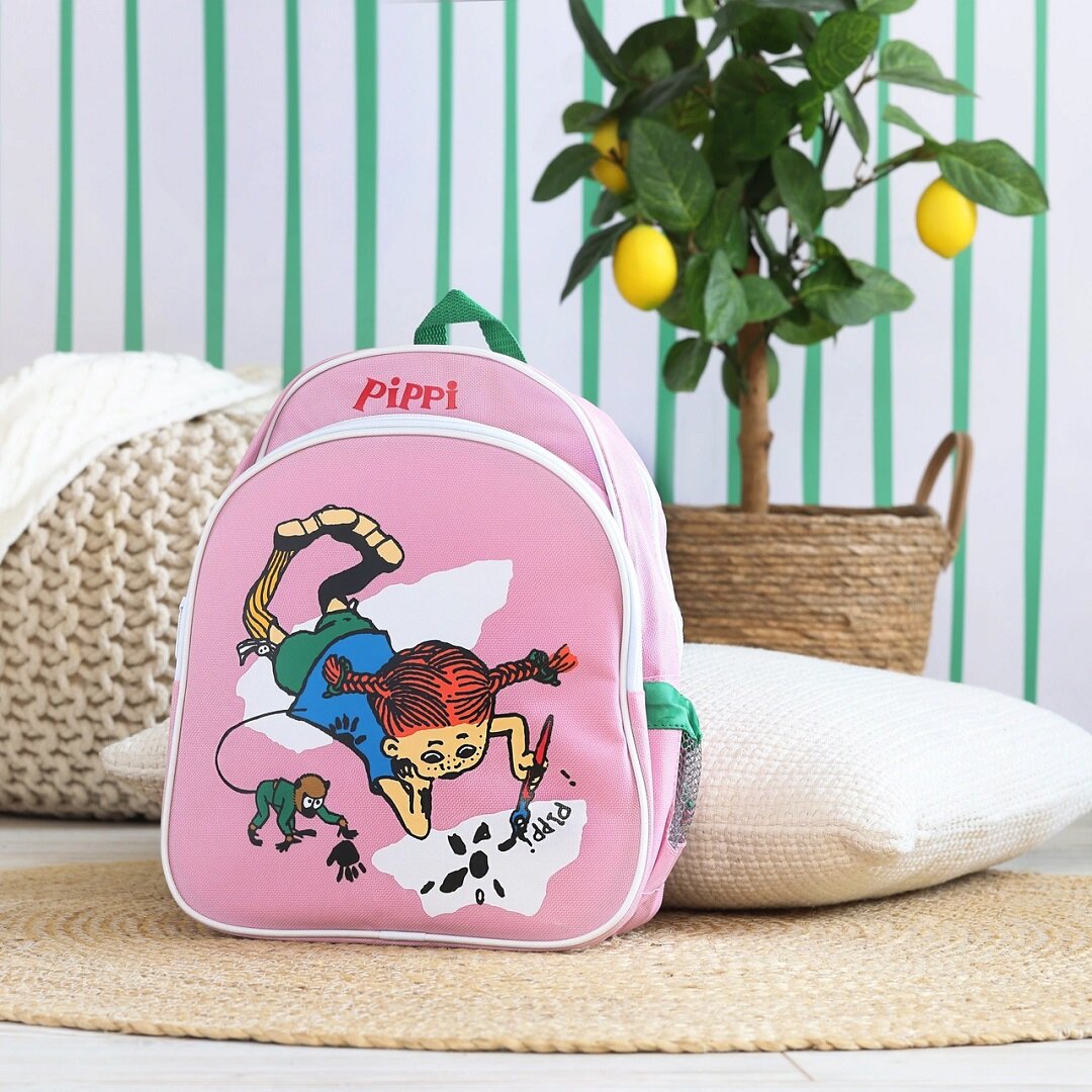 Pippi Langstrømpe - Rosa Ryggsekk