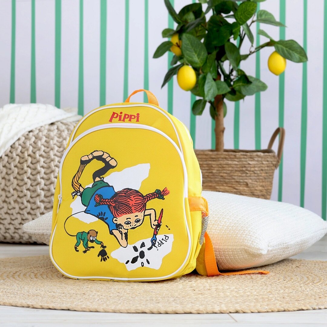 Pippi Langstrømpe - Gul Ryggsekk