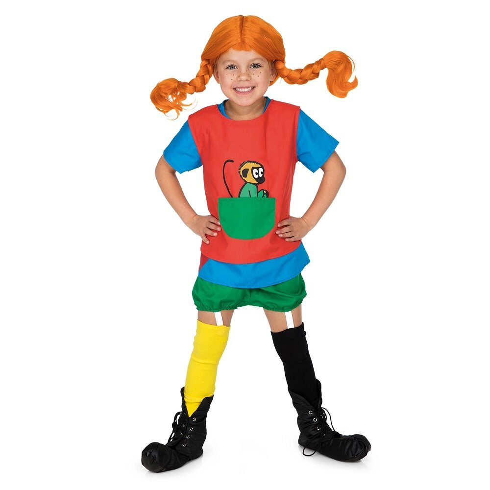 Pippi Langstrømpe Kostyme 4-6 år