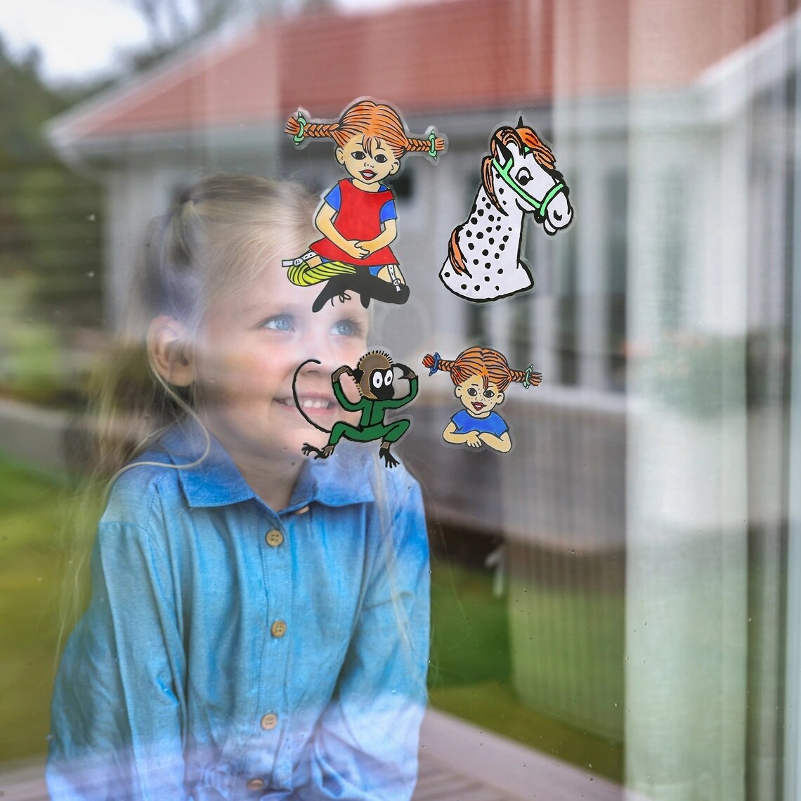 Pippi Langstrømpe Vindusmaling
