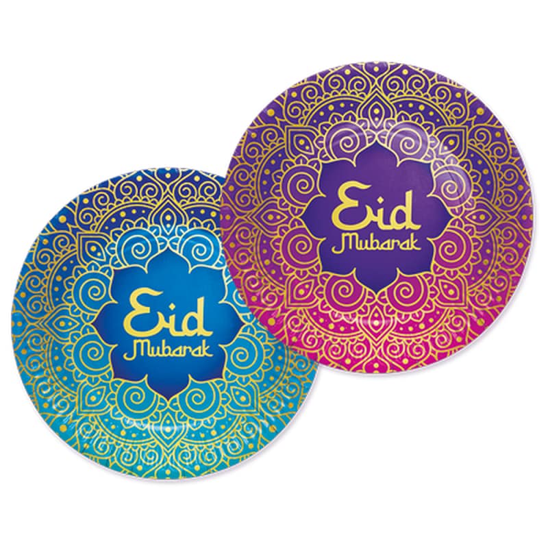 Eid Mubarak - Runde Tallerkener 8 stk.