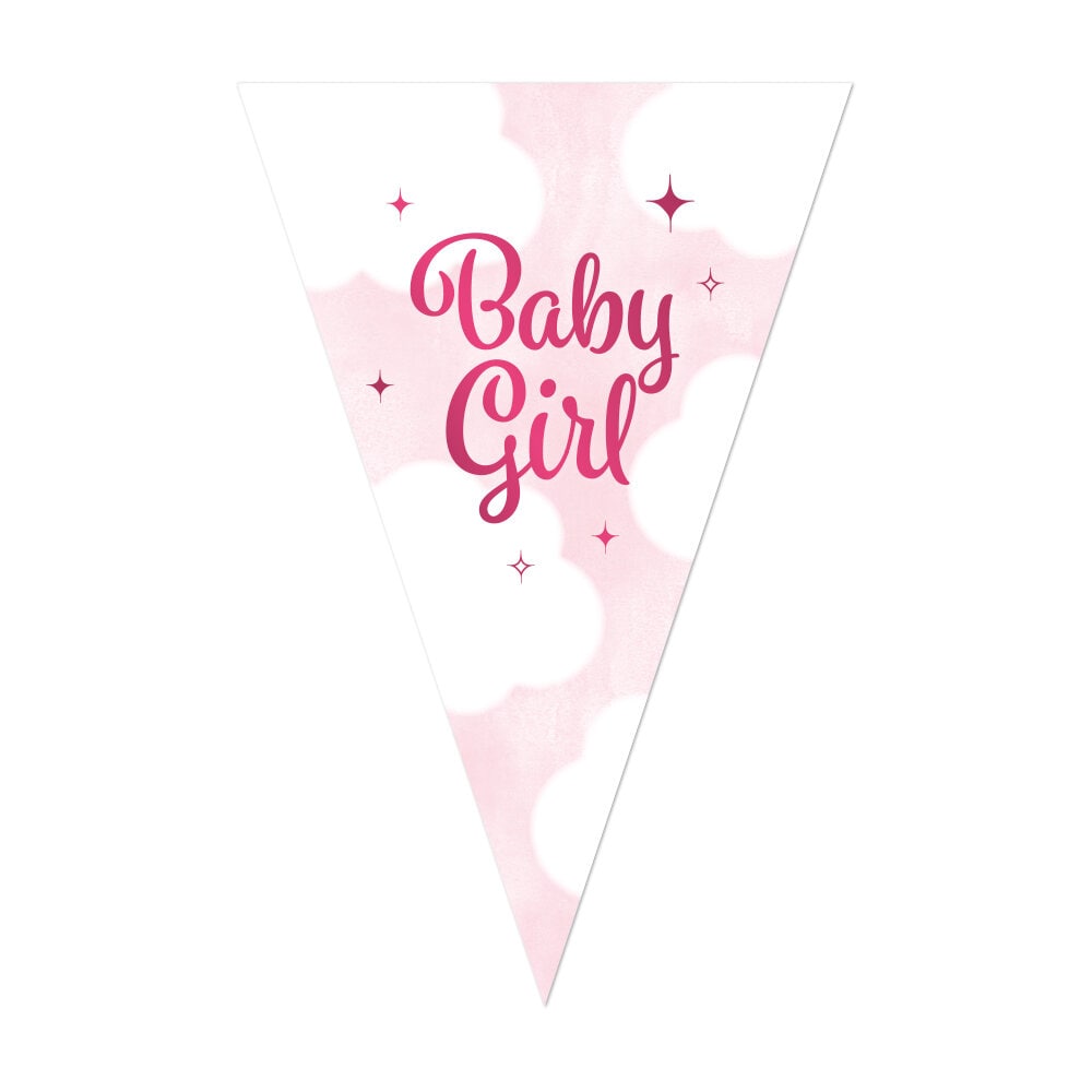 Navn: Baby Girl Flaggirlander 10 meter